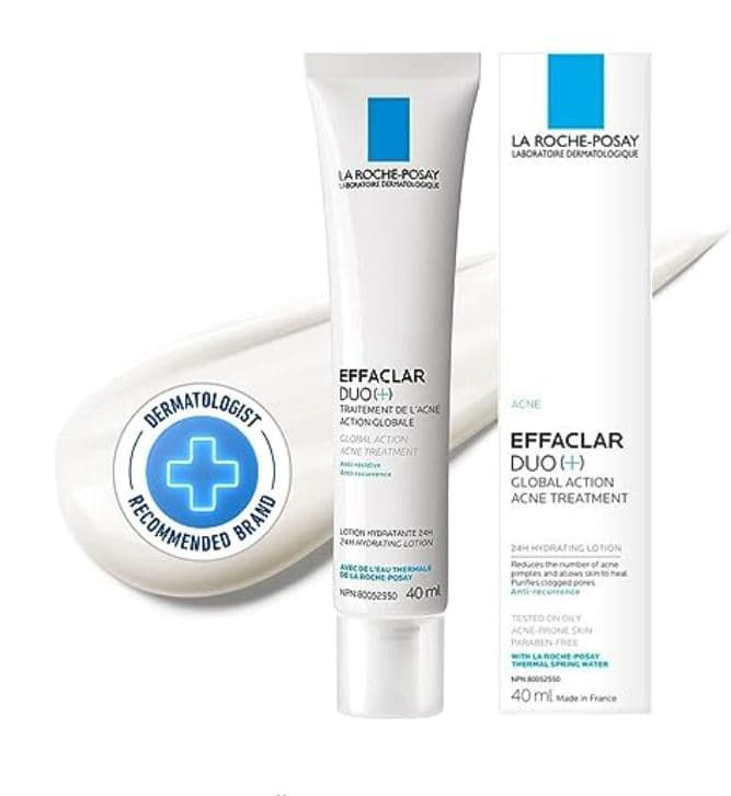 La Roche-Posay Effaclar Duo+ ACNE Cream Treatment Face Moisturizer with Salicylic Acid & Niacinamide for Oily