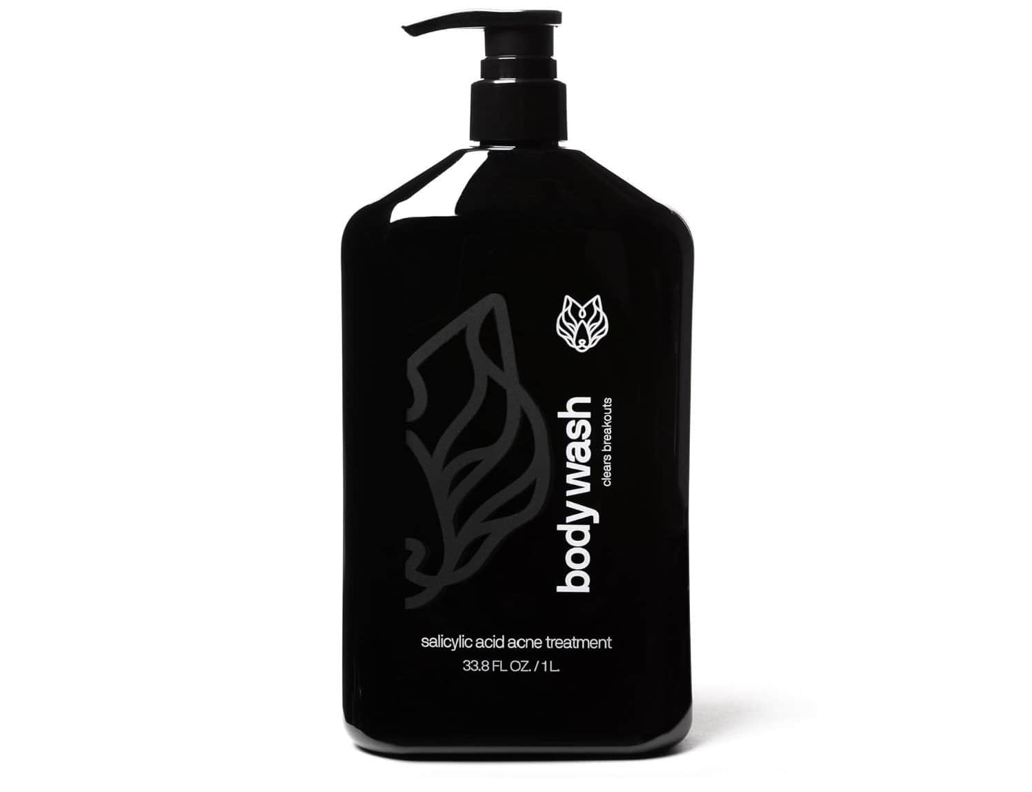 Black Wolf Charcoal Powder Body Wash for Men