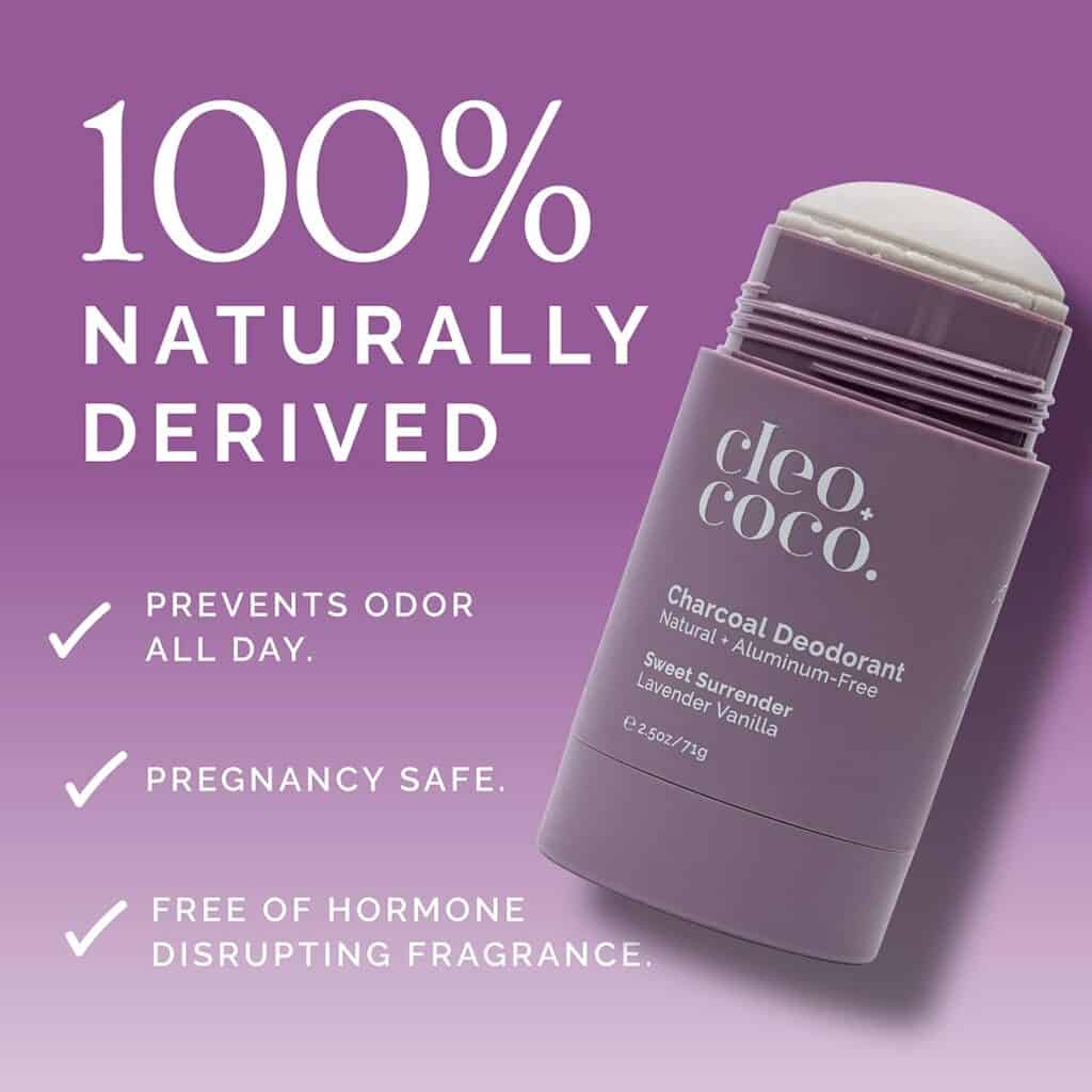 Explore 3 Aluminum Free Deodorants- Cleo+Coco Natural Deodorant for Women, Aluminum Free. 