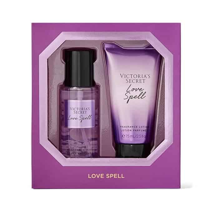 The Enchanting World of Victoria's Secret Perfume. Victoria's Secret Love Spell 2 Piece Mini Mist & Lotion Gift Set