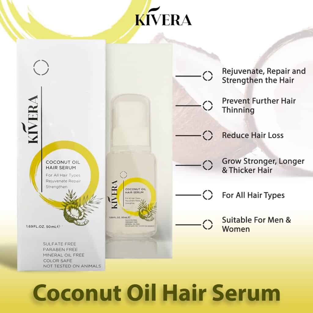 Coconut Oil Hair Serum - 9 Essential Oils for Rapid Hair Growth