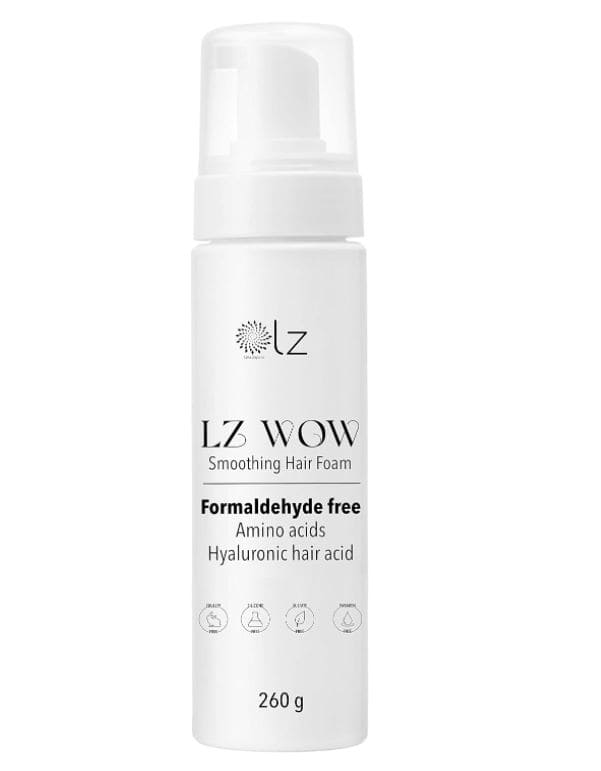 Hair Straightening Foam, formaldehyde-free and designed with innovative organic ingredients