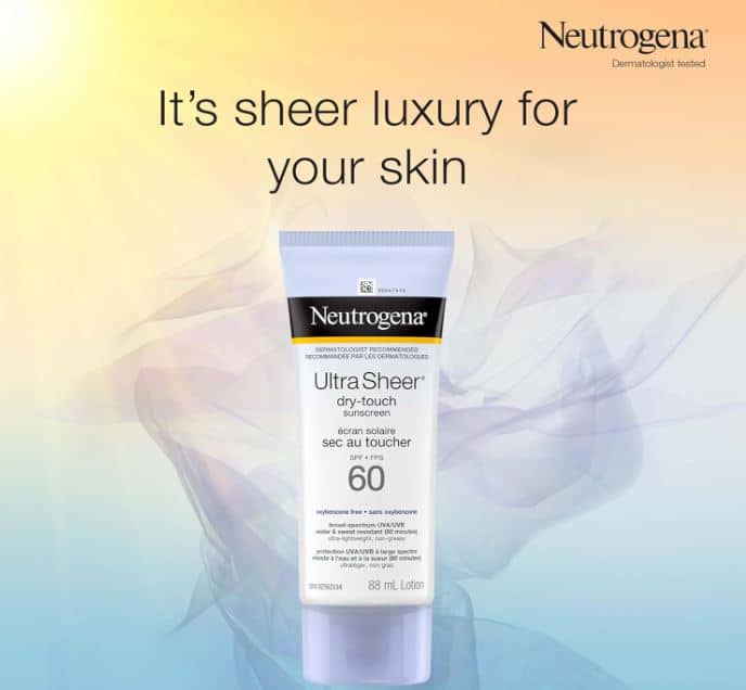 Neutrogena ultra sheer dry-touch spf 100